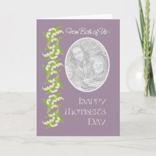 Lilies Mothers Day Photo Card, Mauve: Both of Us Card