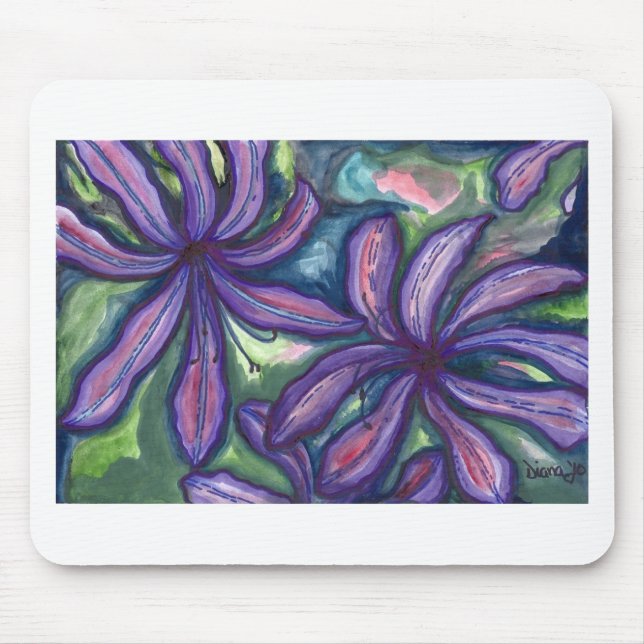 Lilies Mouse Pad (Front)