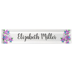 Lilies Nameplate
