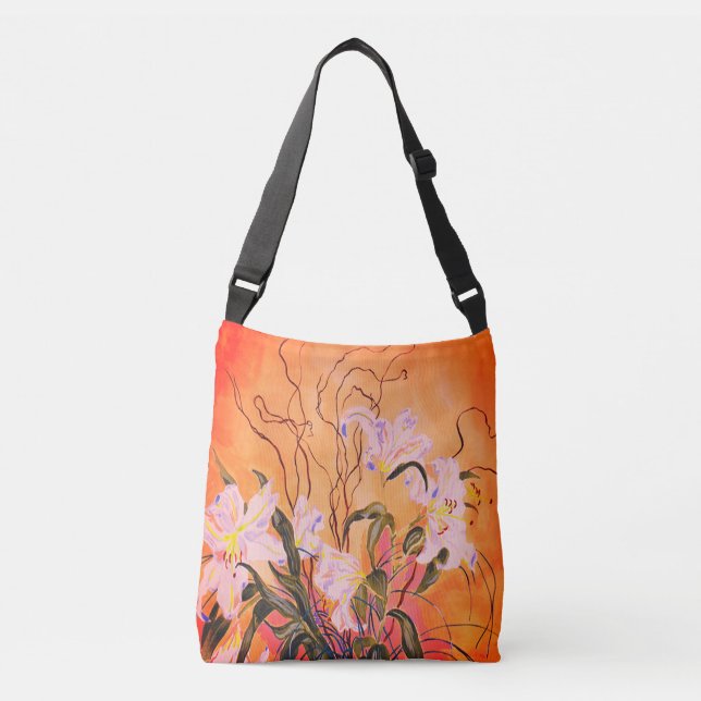 Lilies Of Destiny Crossbody Bag (Front)