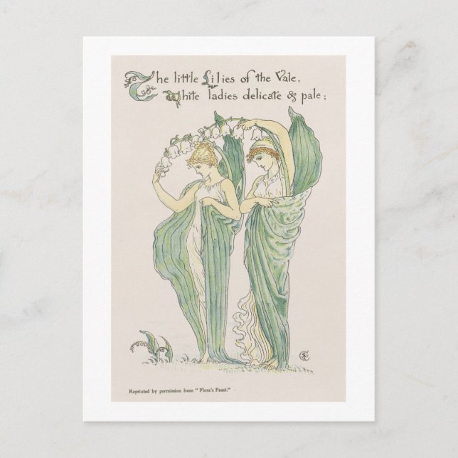Lilies of the Vale, from Flora's Feast, 1901 (colo Postcard (Front)