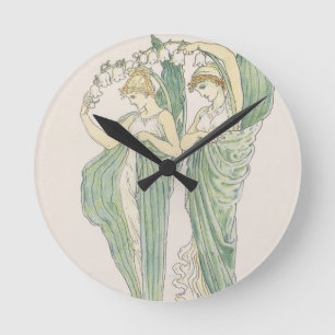 Lilies of the Vale, from Flora's Feast, 1901 (colo Round Clock