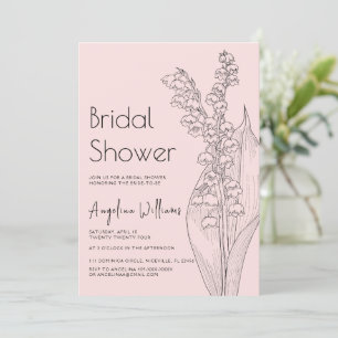lilies of the valley Bridal Shower Invitation