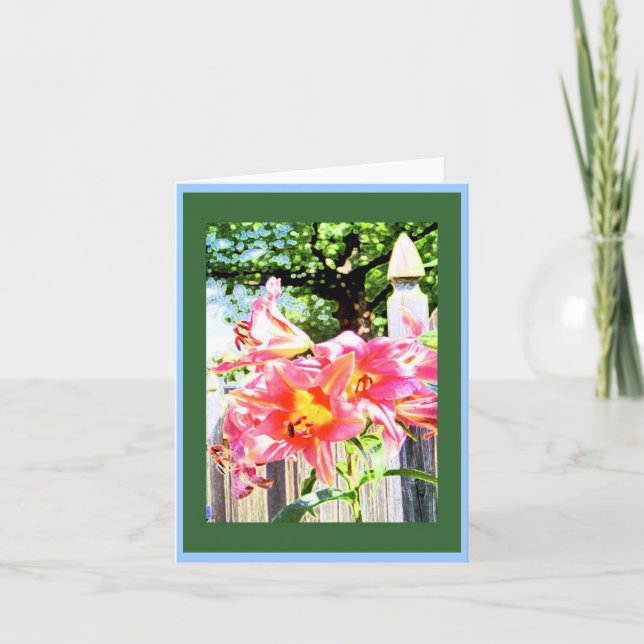 Lilies on a Bright Day Card (Front)