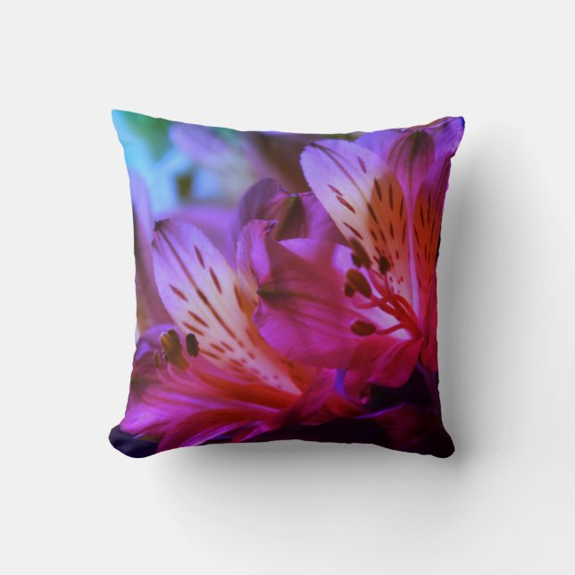 Lilies Throw Pillow (Front)
