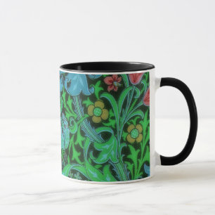 Lilies Vintage Floral Pattern Mug