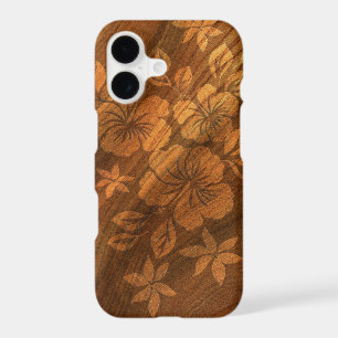 Lilikoi Hibiscus Hawaiian Faux Burl Wood