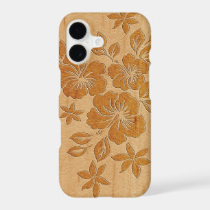 Lilikoi Hibiscus Hawaiian Faux Wood