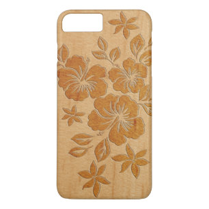 Lilikoi Hibiscus Hawaiian Faux Wood Case-Mate iPhone Case