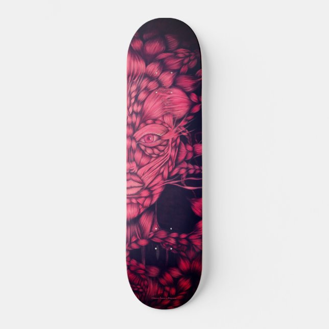 Lilith Fluo Pink 2 Skateboard (Front)