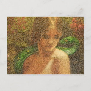 LILITH PAINTING craqled Postcard