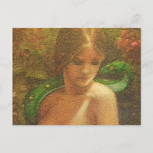 LILITH PAINTING craqled Postcard (Front)