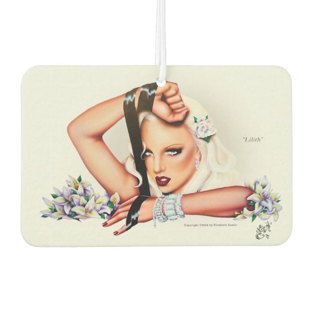 Lilith Pin-Up Air Freshener by Elizabeth Austin (Front)