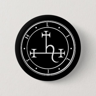 Lilith sigil. Dark moon Goddess seal  Button