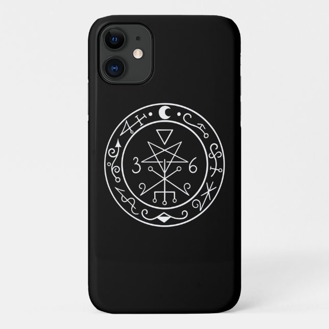 Lilith sigil. Dark moon Goddess seal Case-Mate iPhone Case (Back)