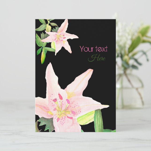 Lilium bianco invitation (Standing Front)