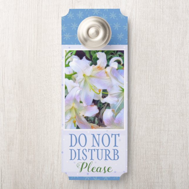 Lilium ‘Casa Blanca’ [Doorknob Sign] ドアノブサイン Door Hanger (On Knob)