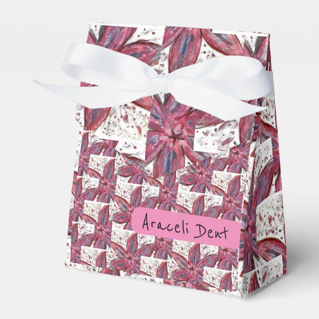 Lilium Orientale Favor Box (Front Side)