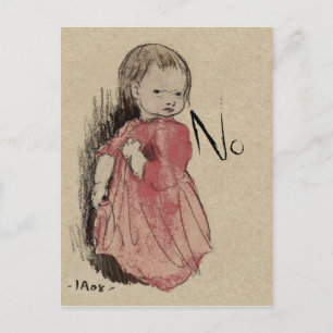 Lillan Says No CC0239 Postcard