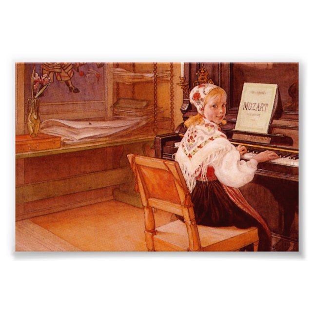 Lillanna Playing Mozart Photo Print (Front)