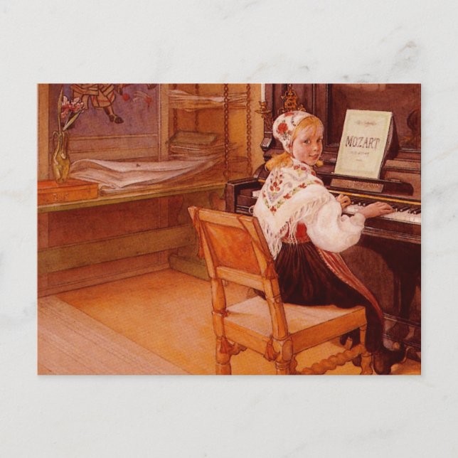 Lillanna Playing Mozart Postcard (Front)