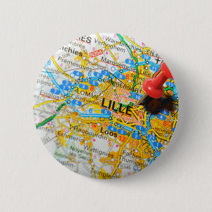 Lille, France 2 Inch Round Button