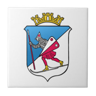 Lillehammer Norway Coat of Arms Heraldry Tile