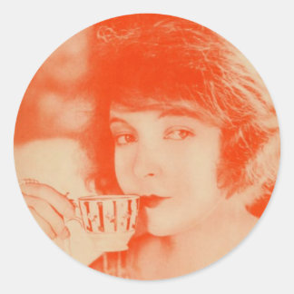 "Lillian Gish" Round Sticker Set