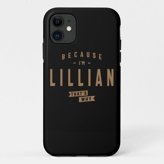 Lillian Name Personalized Birthday Name Lillian  Case-Mate iPhone Case (Back)