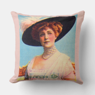 Lillian Russell Throw Pillow