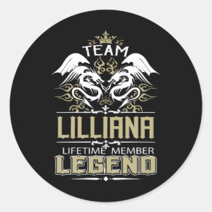 Lilliana Lilliana Dragon Lifetime Member Legend Classic Round Sticker