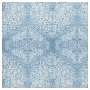 Lillian's Baby Blue Snowflakes Fabric