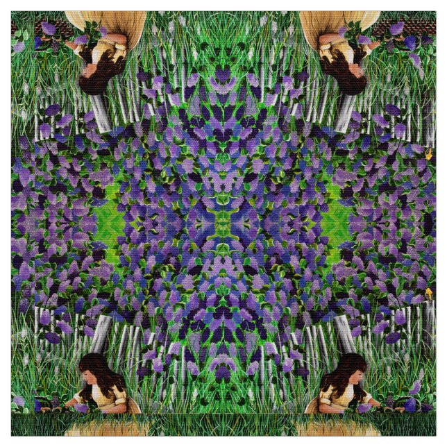 Lillian's Lilacs Fabric (Swatch)