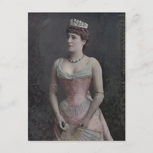 Lillie Langtry, Edwardian Actress and Beauty Postcard (Front)