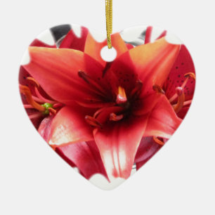 Lillies Ceramic Ornament