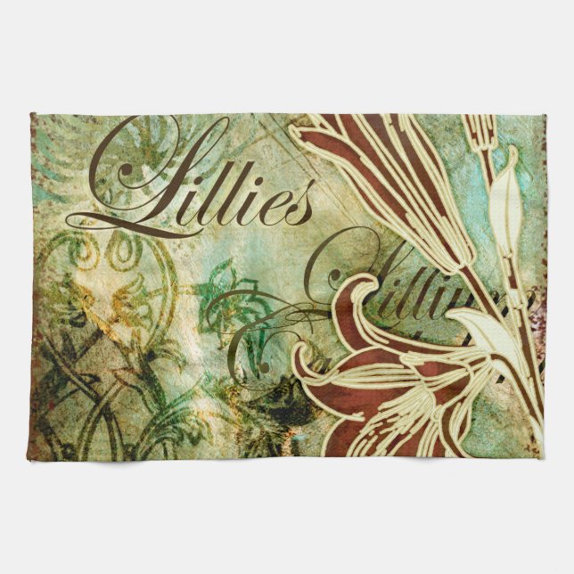 Lillies Kitchen Towel (Horizontal)