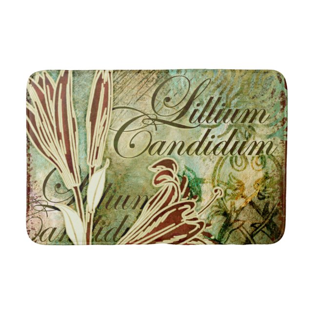 Lillium Candidum Bath Mat (Front)