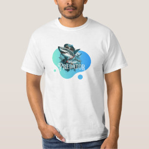 L'illustration colorée du T-shirt Predator ailé