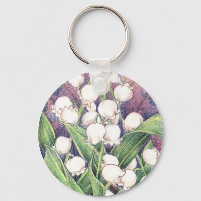 Lilly of the Valley Keychain (Front)