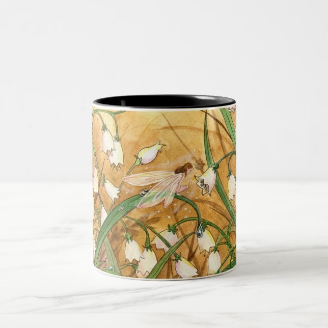 Lilly of the Valley Two-Tone Coffee Mug (Center)
