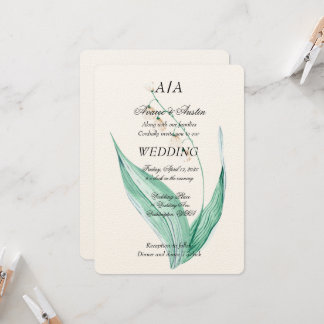 Lilly of the Valley Wedding Invitation