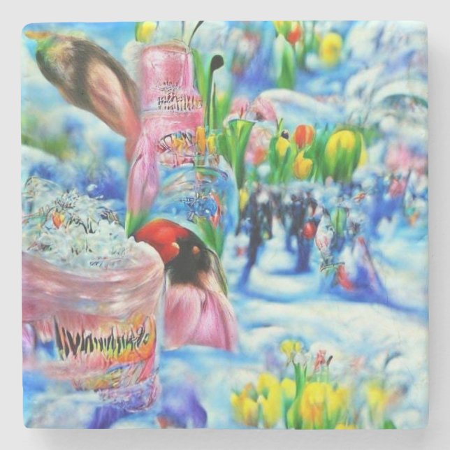 Lilly Stone Coaster (Front)