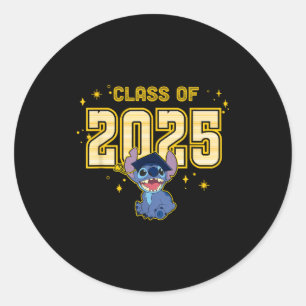 Lilo &amp; graduation 2025 collegiate  classic round sticker