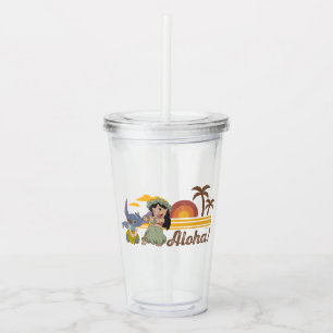 Lilo and Stitch   Aloha Acrylic Tumbler