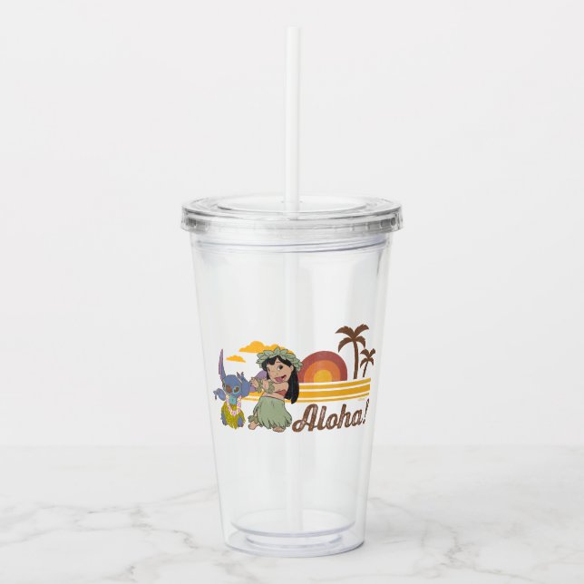 Lilo and Stitch | Aloha Acrylic Tumbler (Front)