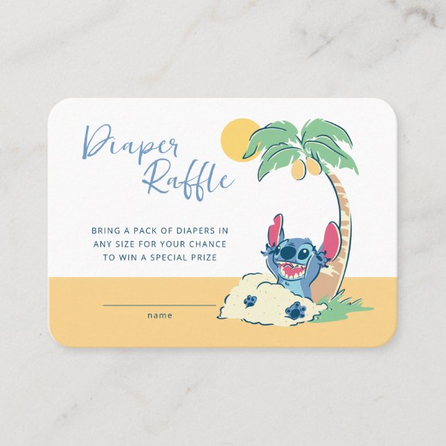 Lilo and Stitch | Diaper Raffle Insert Card (Front)