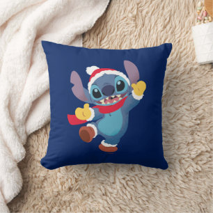 Lilo and Stitch   Happy Holidays Dance Throw Pillow