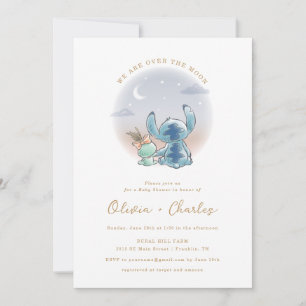 Lilo and Stitch Over the Moon - Baby Shower Invitation