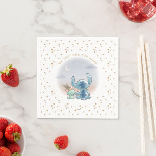 Lilo and Stitch   Over the Moon - Boy Baby Shower Napkin
