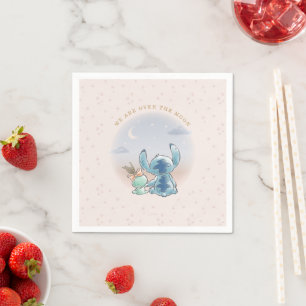 Lilo and Stitch Over the Moon - Girl Baby Shower Napkin